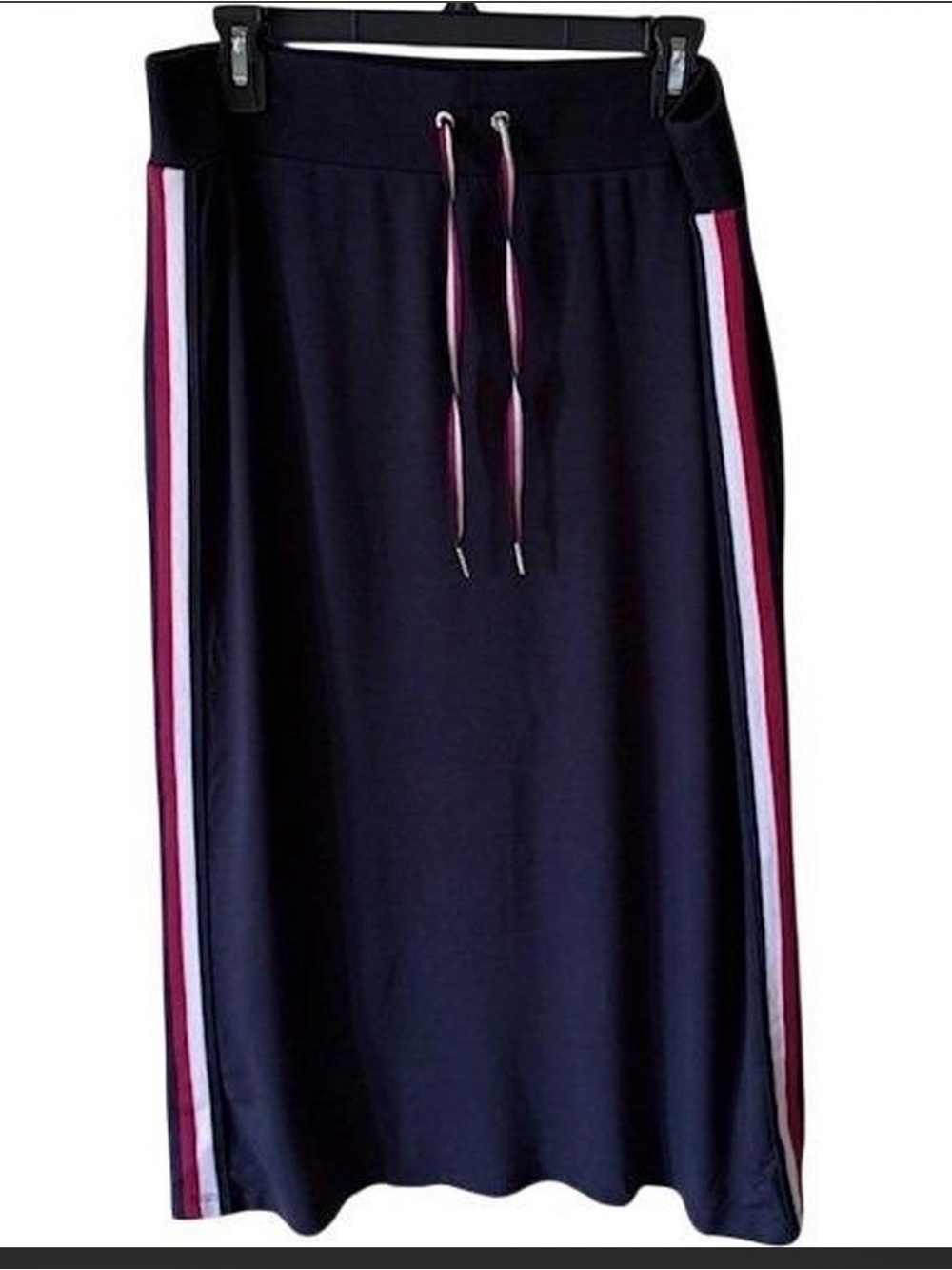 Tommy Hilfiger Women's Navy Drawstring Maxi Skirt